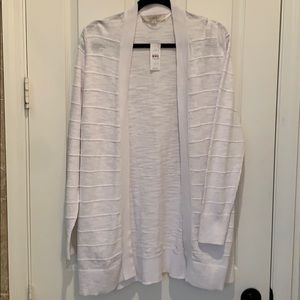 Loft White Sweater Cardigan